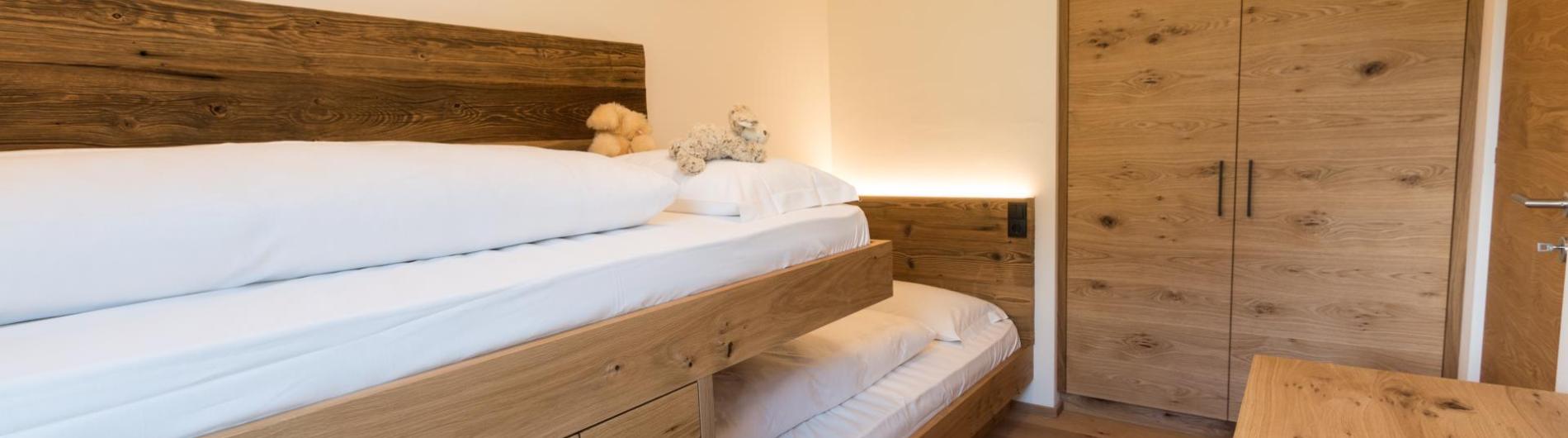 Camera con letti singoli nell’appartamento tipo Panorama