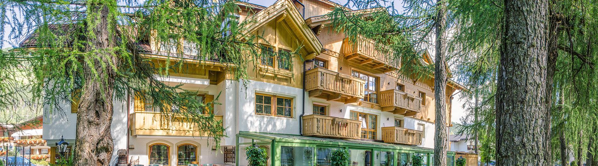 Außenansicht vom Garten der Residence Grüne Laterne