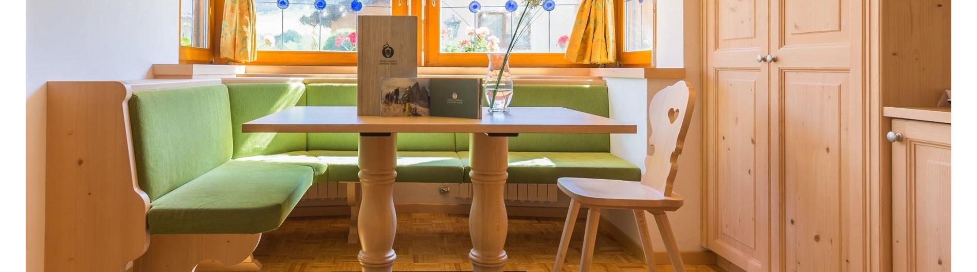 Dining table of apartment 1