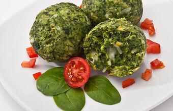 Spinach dumplings